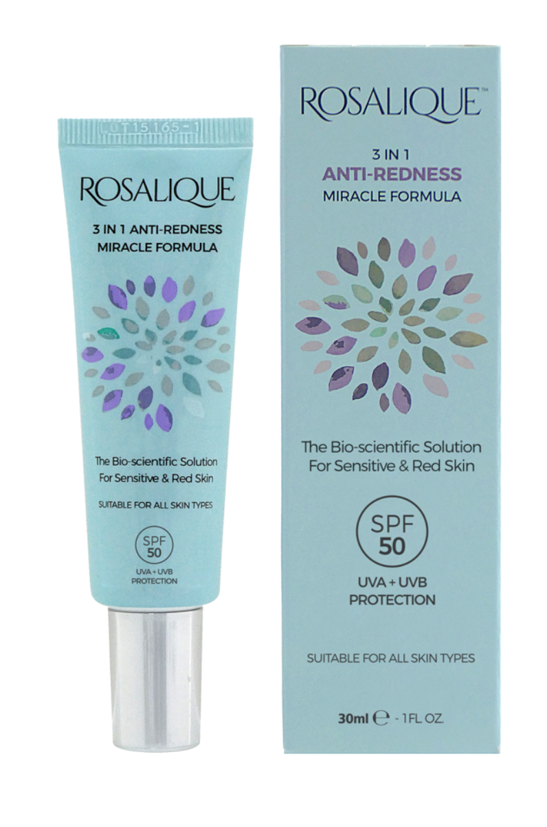 Rosalique 3-en-1 Anti-Rougeurs SPF50